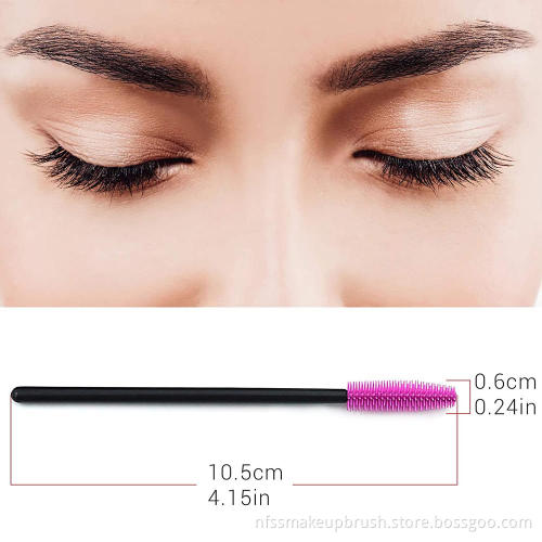Wholesale Silicone Small Mascara Brush Makeup Disposable